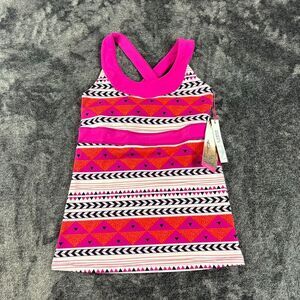 Carve Designs Savarna Tank Top Raspberry Tulum Yoga Athletic Geometric S NWT